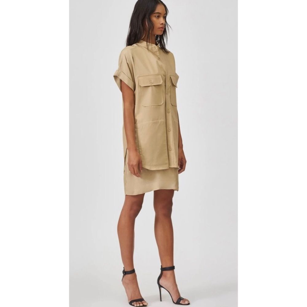Equipment Femme Acaena safari beige short dress